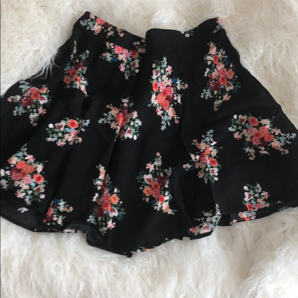 Floral skater skirt